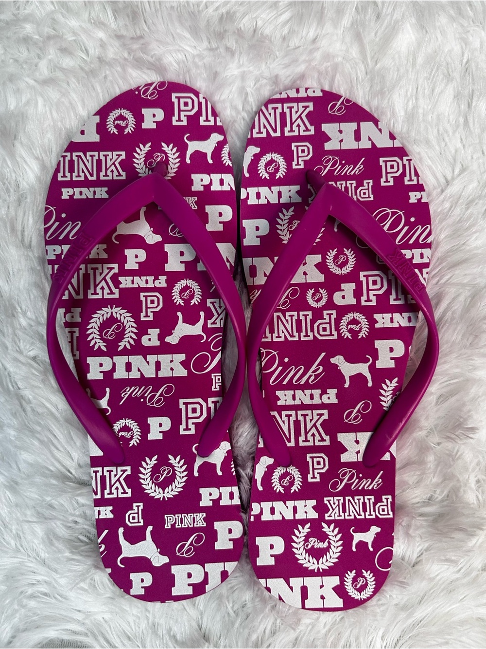 VS PINK flip flops